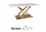 Stół glamour Hermes, stół ceramiczny, stół 160 cm, stół nierozkladany 160 cm,