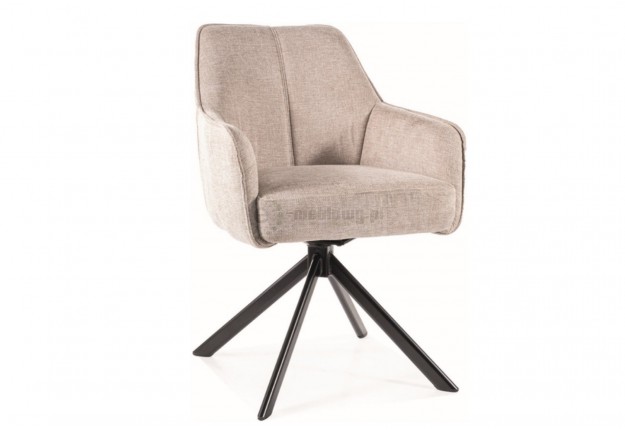 Krzesło tapicerowane obrotowe 180 Notti Brego, krzesło nowoczesne notti