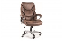 Fotel biurowy brązowy Komfortis