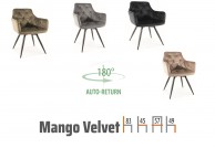Krzesła obrotowe 180 Mango Velvet, krzesła do jadalni mango velvet,krzesla