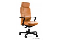 Fotel gabinetowy Sonoma, fotele gabinetowe biurowe, fotel biurowy brązowy Sonoma