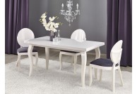 Białe krzesło nowoczesne verdi, białe krzesła drewniane verdi, krzesła białe do jadalni