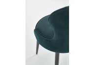 Krzesło tapicerowane tkaniną velvet robin, krzesła bordowe, krzesła zielone tapicerowane