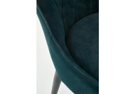 Krzesło tapicerowane tkaniną velvet robin, krzesła bordowe, krzesła zielone tapicerowane