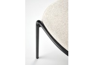 Kremowe krzesło tapicerowane Blush, krzesła do jadalni kremowe Blush
