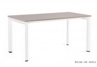 Beżowe biurko klasyczne 150x80 cm Pason, biurko beżowe klasyczne 150 cm, beżowe biurka