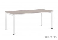 Białe biurko klasyczne 180x80 cm Pason, białe biurko duże 180x80 cm pason, biurka białe 180 cm