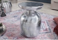 Kotler stolik srebrny 36 cm, srebrny stolik Kotler, stoliki pomocnicze srebrne Kotler, stoliki srebrne