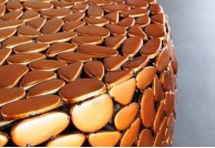 Stolik kawowy stone 72 cm miedziany, designerski stolik kawowy ręcznie robiony