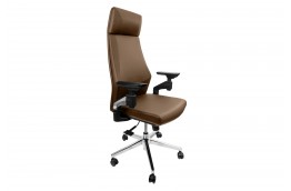 Fotel ergonomiczny brązowy Gunar