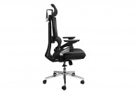 Zion ergonomiczny fotel do biurka, fotele biurowe czarne, fotele do komputera czarne