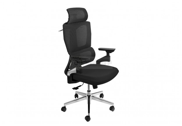 Zion ergonomiczny fotel do biurka, fotele biurowe czarne, fotele do komputera czarne