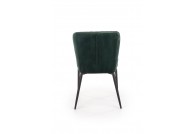 Krzesło tapicerowane tkaniną velvet rubik, krzesła do jadalni, krzesła szare