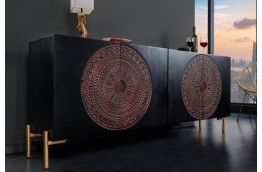 Designerska komoda drewniana Mandala