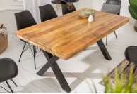 Stół do jadalni z drewna mango 160 cm iron craft