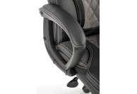 Czarno szary fotel biurowy obrotowy gandalf, fotele biurowe gandalf