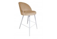 Krzesło barowe na białych nogach Trix, krzesła barowe trix, hokery barowe trix