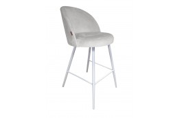 Krzesło barowe na białych nogach Trix - 19 kolorów
