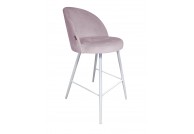 Krzesło barowe na białych nogach Trix, krzesła barowe trix, hokery barowe trix
