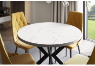Stół okrągły rozkładany 100 - 176 cm Edder, stoły okrągłe rozkładane Edder, stół na 10 osób Edder