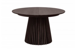 Stół okrągły rozkładany 120-160-200 cm Valhalla / ciemny dąb