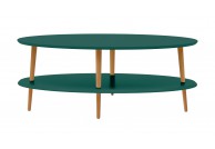 Owalny stolik kawowy 110x70x45 cm Ovo Low, stoliki kawowe kolorowe, ławy owalne do salonu
