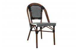Krzesło brązowe Cafe Paris, krzesła z ratanu, krzesła na taras, krzesła do ogrodu, krzesła cafe paris