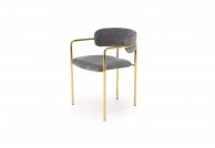 Krzesło ze złotymi nogami w stylu glamour Marry, krzesła na złotych nogach Marry