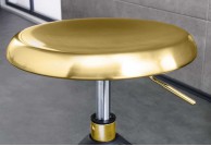 Złoty stołek barowy Golden Star, stołki barowe złote, hokery złote Golden Star
