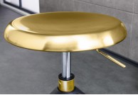 Złoty stołek barowy Golden Star, stołki barowe złote, hokery złote Golden Star