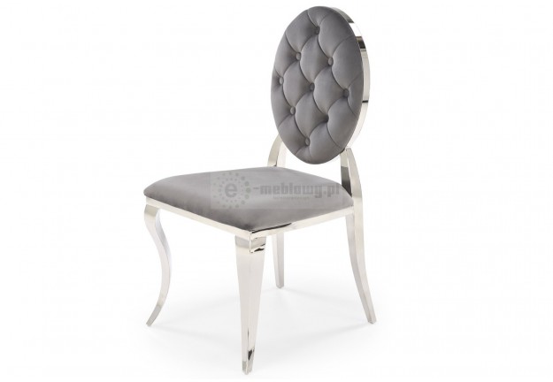 krzesło nowoczesne , krzesło tapicerowane , krzesło do jadalni , krzesło do salonu , krzesło ze srebrnymi nogami