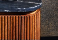 Komoda drewniana 160 cm Gatsby, komoda do salonu z drewna mango Gatsby Black