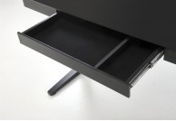 Biurko czarne 120x60 cm z regulacją wysokości Yes, biurko czarne z szufladą Yes, biurko 120 cm