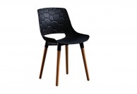4 krzesła czarne Garda, krzesło czarne garda, krzesło w stylu skandynawskim
