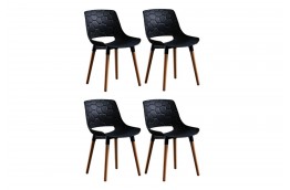 4 krzesła czarne Garda