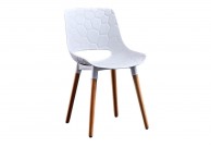 4 krzesła w stylu skandynawskim Garda,zestaw 4 krzeseł bialych Garda, krzesło białe Garda, krzesła do jadalni Garda