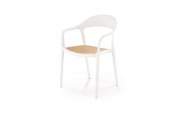 Krzesło z polipropylenu białe Madox