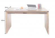 Drewniane biurko 120 cm Fidżi, zestaw mebli do salonu, meble drewniane