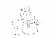 Krzesło tapicerowane Vacca, krzesło do jadalni, kzresla do, kzresla do jadalni, krzesła
