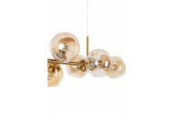 Designerska lampa wisząca Romeo Gold, lampa wisząca złota, żyrandol złoty, żyrandol do salonu Romeo