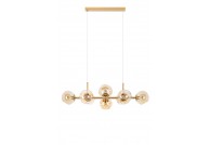 Designerska lampa wisząca Romeo Gold, lampa wisząca złota, żyrandol złoty, żyrandol do salonu Romeo