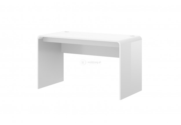 Nowoczesne biurko 100 cm z połyskiem, biurko białe 100 cm, biurka białe, biurko białe lakierowane