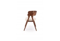 Krzesło drewniane orzechowe Mason, krzesła drewniane do jadalni, krzesło orzechowe drewniane