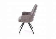 Krzesło z funkcją obracania 180 stopni Luke, krzesło do jadalni, krzesło tapicerowane luke