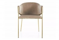 Krzesło tapicerowane na złotych nogach Bono Velvet, krzesła do jadalni, krzesło do, krzesło bono velvet