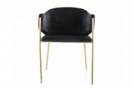 Krzesło tapicerowane na złotych nogach Bono Velvet, krzesła do jadalni, krzesło do, krzesło bono velvet