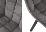 Krzesło tapicerowane tkaniną Vardo Mick, krzesła do jadalni tapicerowane Mick, krzesło do