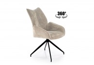 Krzesło z funkcją obracania 360 stopni Lukas, krzesła do jadalni, krzesło do