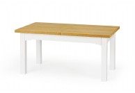 stół rozkładany, stół do salonu, stoły eleganckie, stół biały dąb miodowy,stół rozłożony