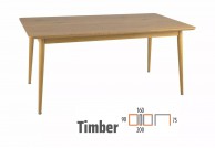 Stół rozkładany 160-200 cm w kolorze dąb Timber, stół 200 cm, stół do jadalni